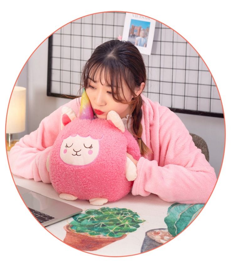 Gối Mền 3 Trong 1 Cừu Hồng Sừng PA9522