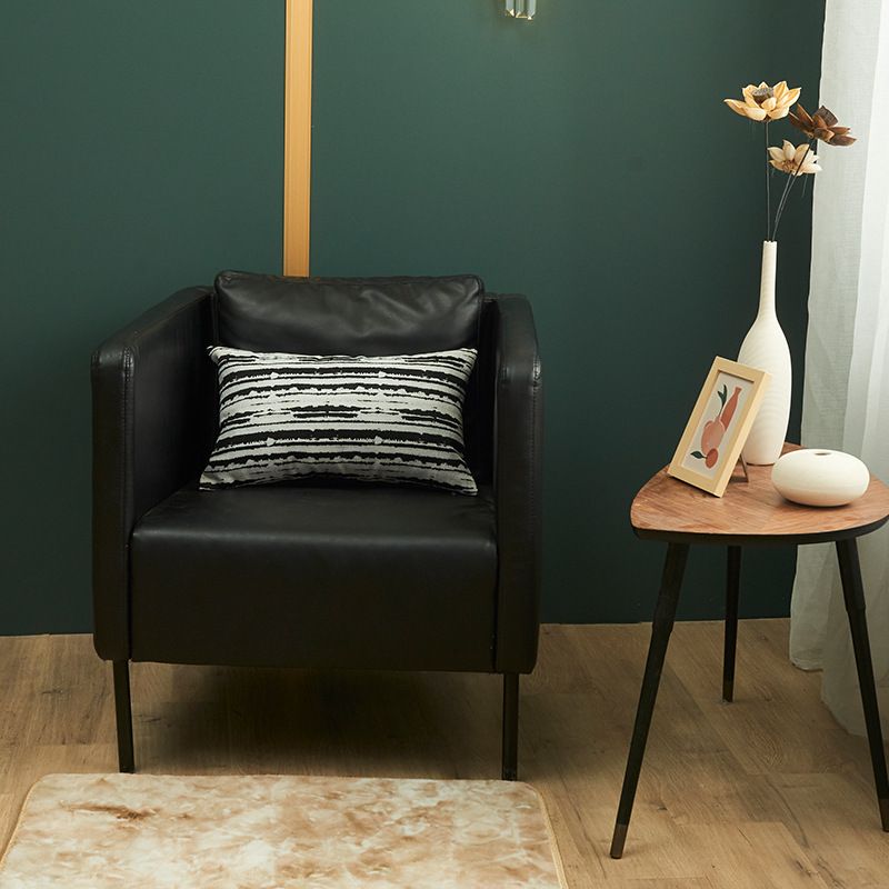 Vỏ Gối Tựa Lưng Jacquard Nhuộm Sợi Theo Phong Cách Ý Vệt Đen Trắng
