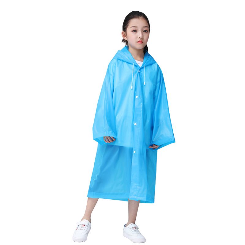 Áo Mưa Áo Khoác PE Dẻo Cài Nút Cho Bé