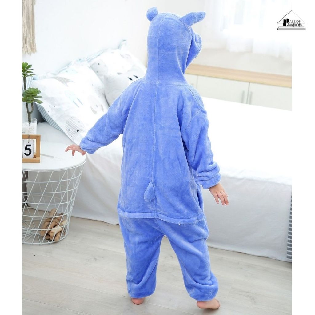 Bộ Đồ Cosplay Cho Bé Trai Và Gái Stitch Xanh Đáng Yêu