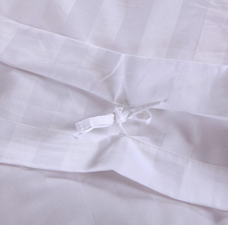 Set Vỏ Chăn Drap Vỏ Gối Sọc Khách Sạn PA9175