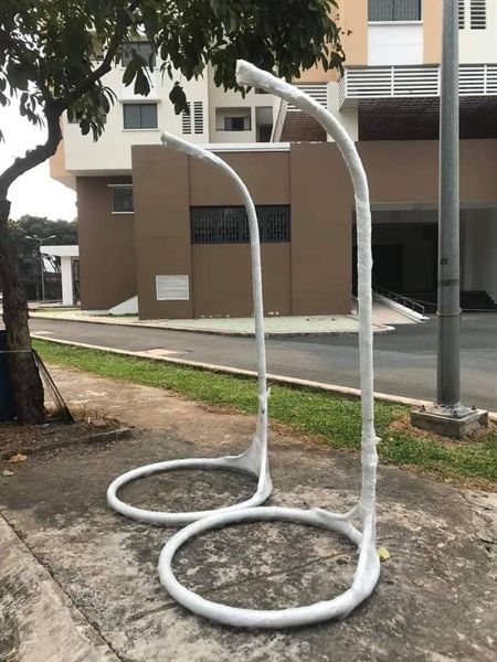 Chân Võng Sắt Sơn Tĩnh Điện Làm Giá Võng Treo Trong Nhà Treo Ngoài Trời