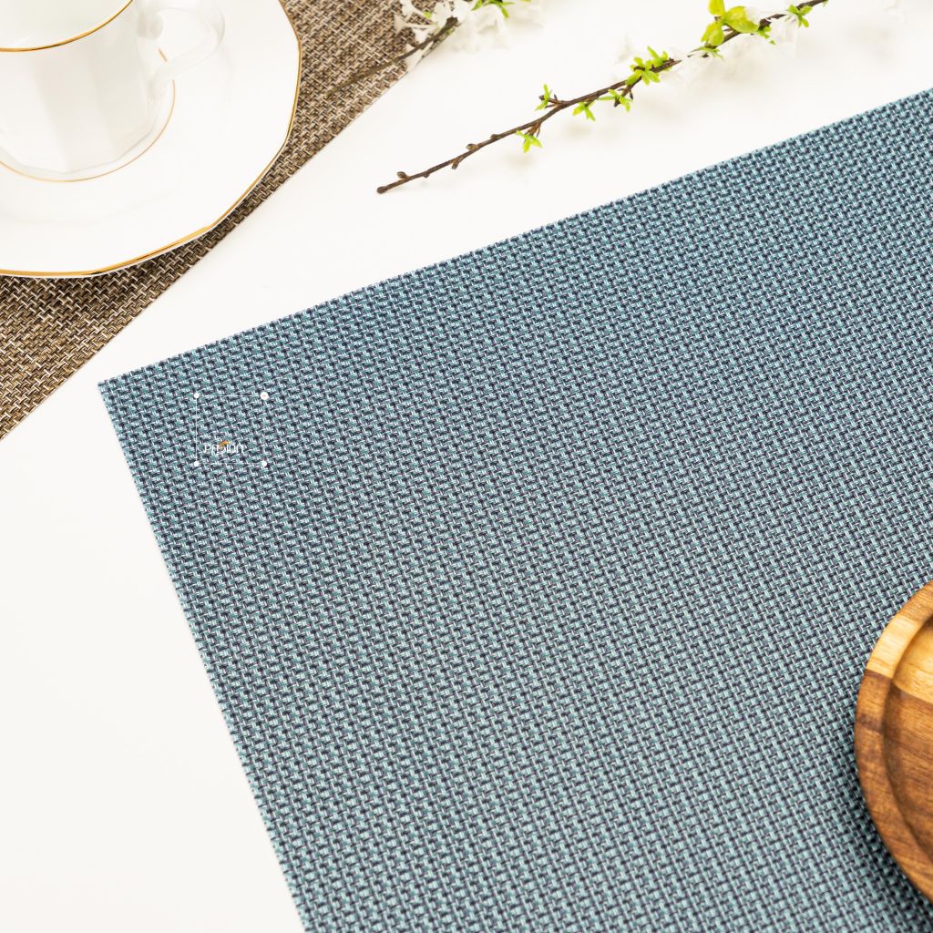 Tấm Lót Bàn Ăn Placemat PVC Phương Tây Cách Nhiệt Gân Trơn