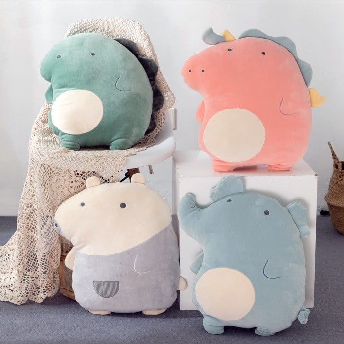 Gấu Bông Làm Gối Tựa Lưng Văn Phòng Heo Peppa