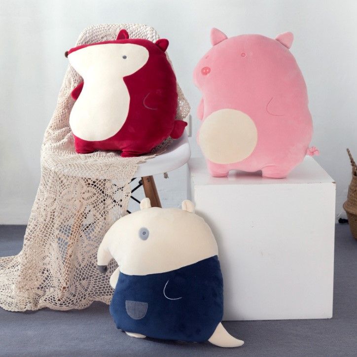 Gấu Bông Làm Gối Tựa Lưng Văn Phòng Heo Peppa
