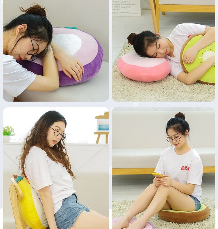 Gấu Bông Trái Cây Bông Tuyết Hình Dâu Tây Sầu Riêng Dưa Hấu