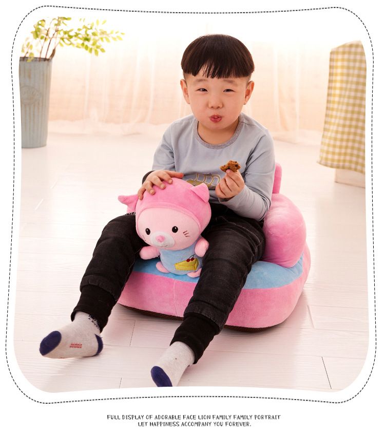 Ghế Tập Ngồi Cho Bé Thú Nhồi Bông Hoạt Hình - Mẫu 8