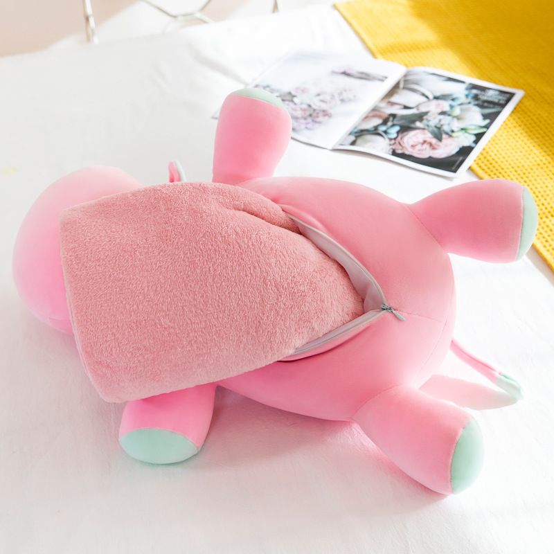 Gối Mền Bò Búp Bê Má Dễ Thương