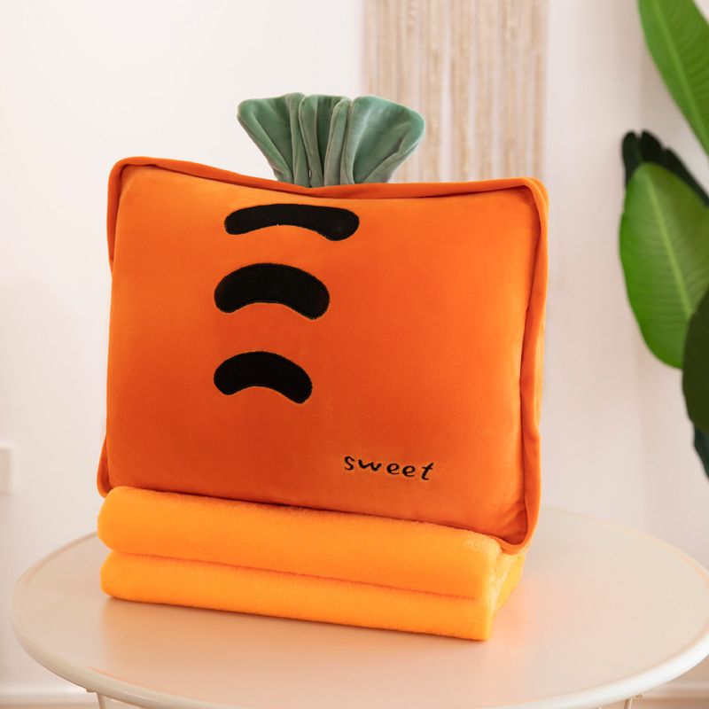 Gối Mền Văn Phòng 3 Trong 1 Trái Cây Vuông