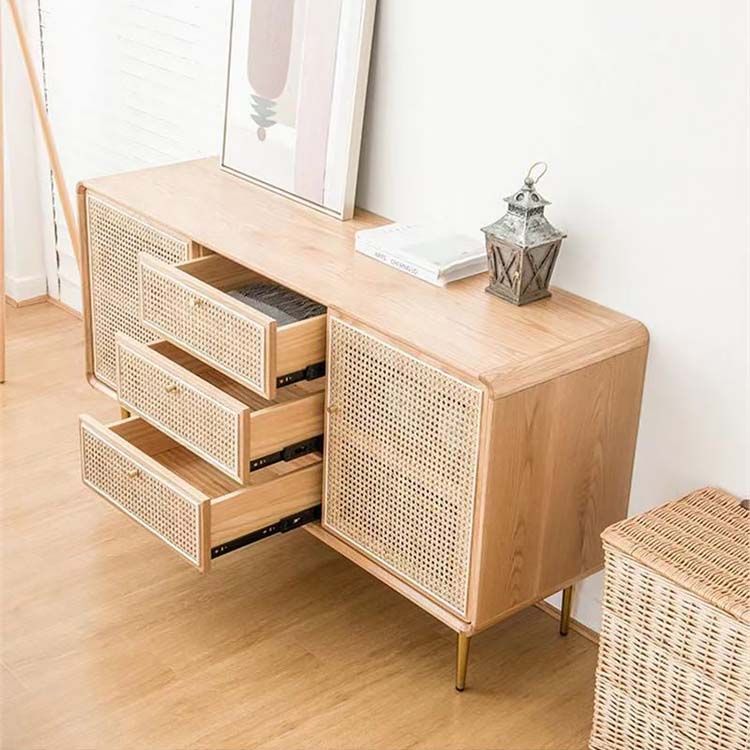 Tủ Tivi Tủ Console Trang Trí Phòng Khách Indochine Cửa Cánh GO1029