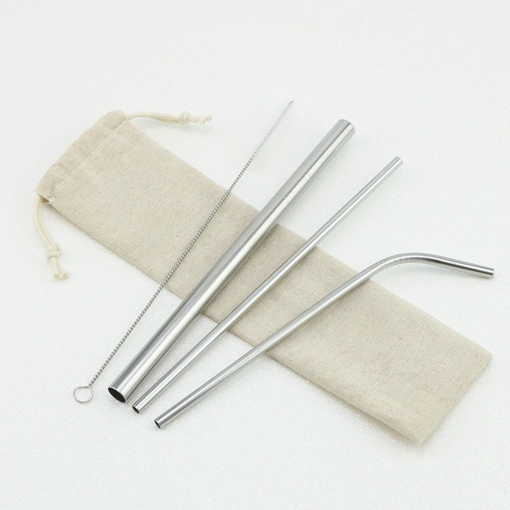 Ống Hút Inox Bộ Có Ống Hút Cây Rửa Và Túi Đựng