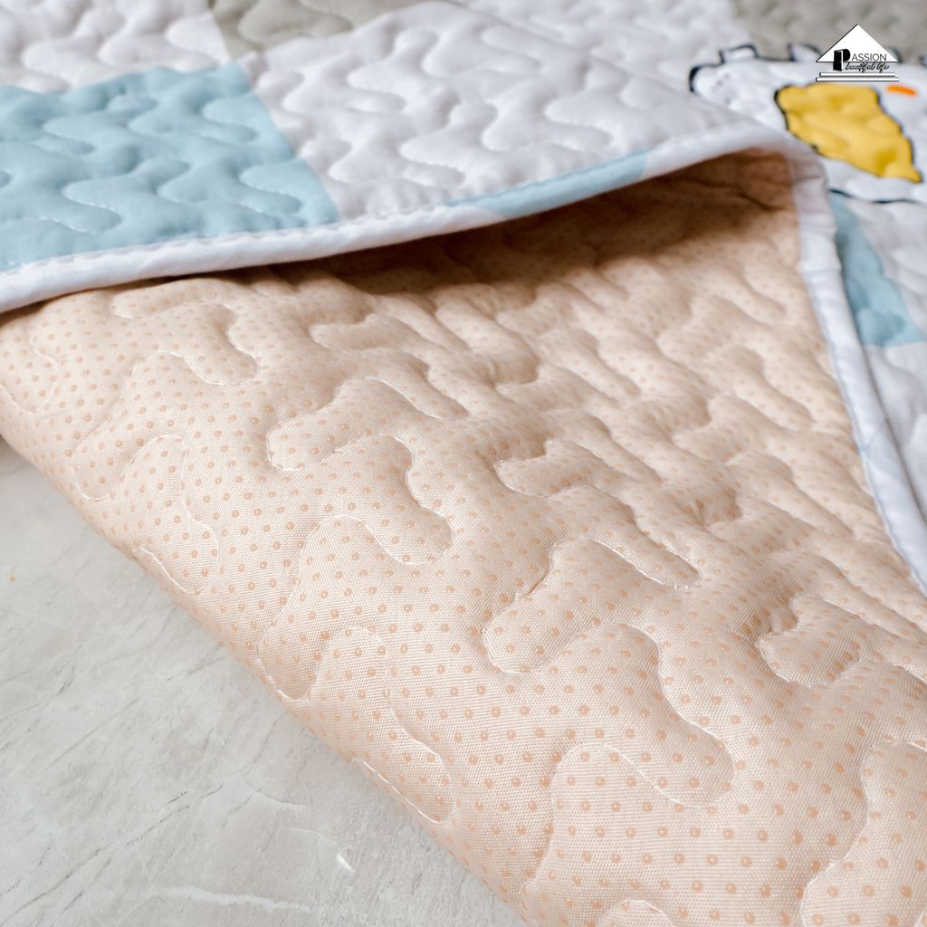 Thảm Cotton Trải Sàn Nhật Bản Trang Trí Phòng Khách Phòng Ngủ Hình Học Trang Nhã