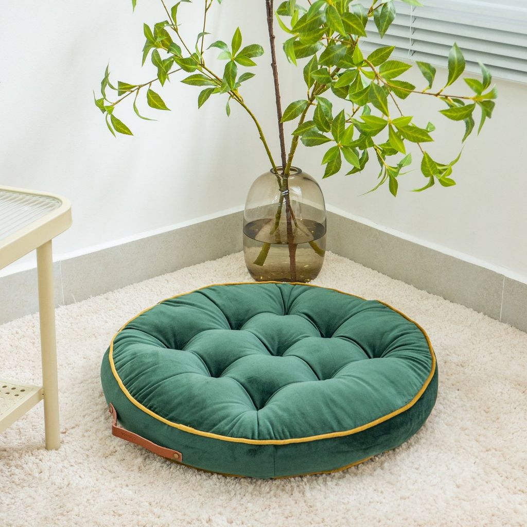 Đệm Ngồi Tròn Nhung Hà Lan Đệm Tatami Nhật Bản 58x58cm