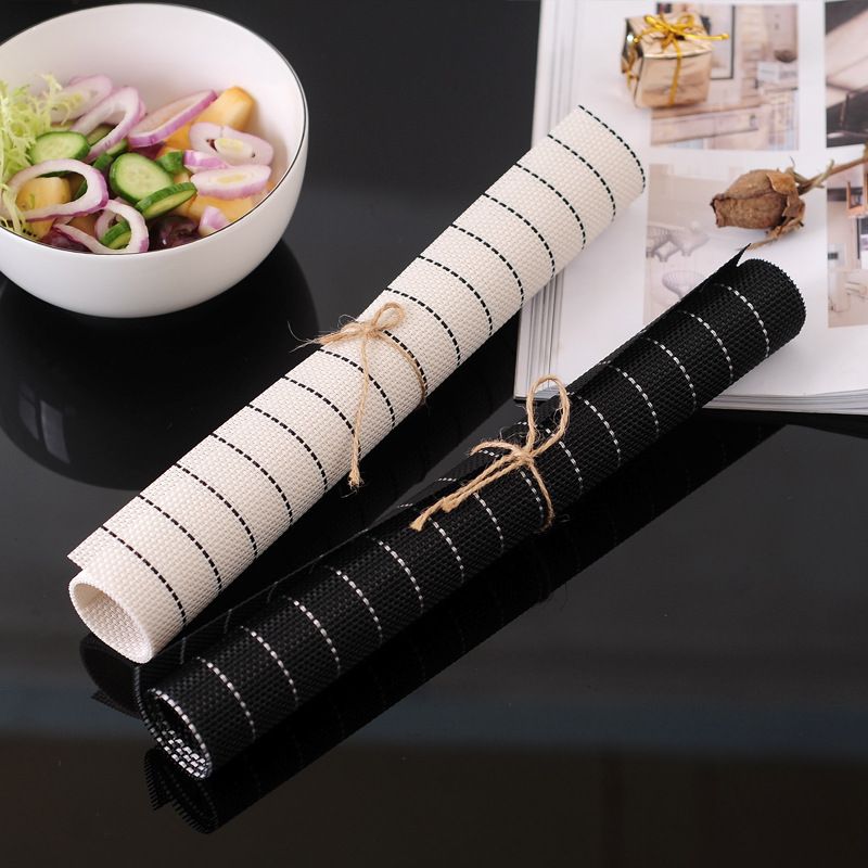 Tấm Trải Bàn PVC Đan Sọc Caro Trang Trí Bàn Ăn Nhà Hàng