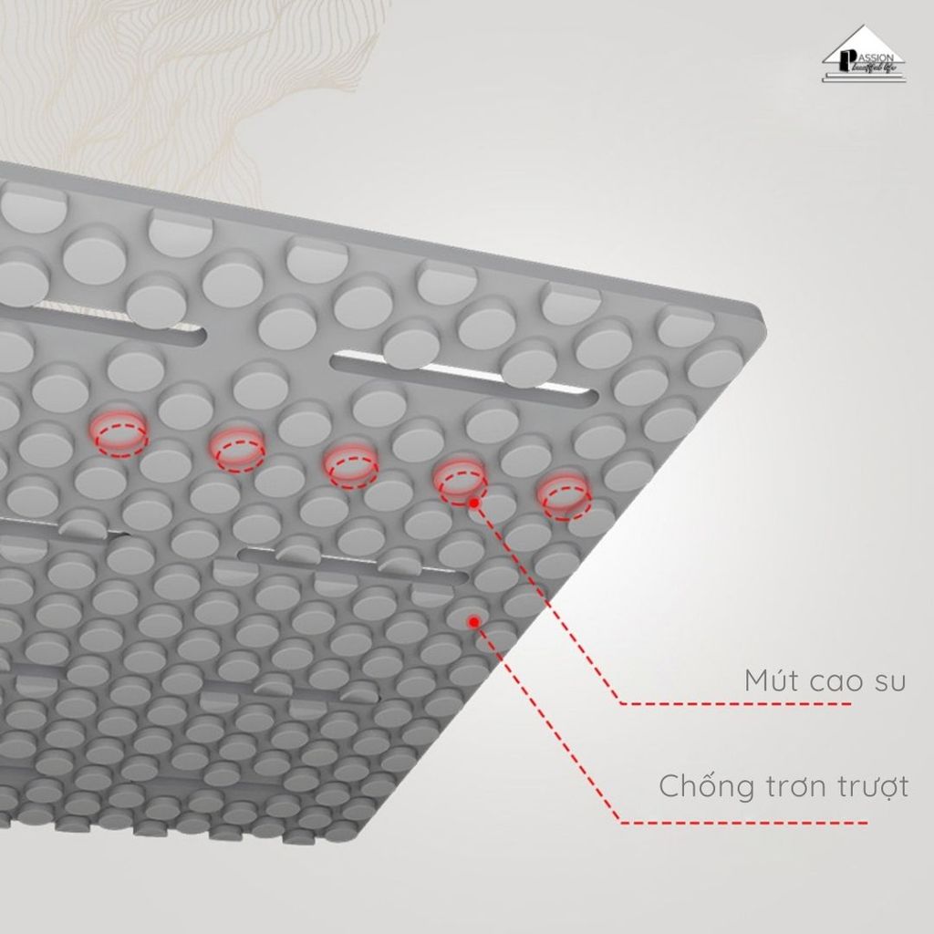 Thảm Xốp PE Nhà Tắm Chống Trượt Có Lỗ Thoát Nước Nguyên Khối Sang Trọng