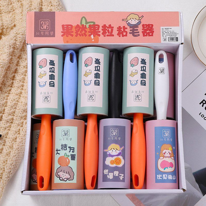 Cây Lăn Bụi Cầm Tay Siêu Dính Giấy Bụi Tóc Bám Bẩn Quần Áo