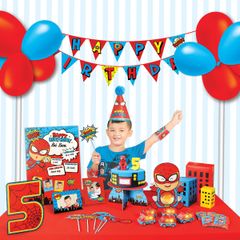 Số tuổi Happy Birthday - Siêu nhân 1 tuổi