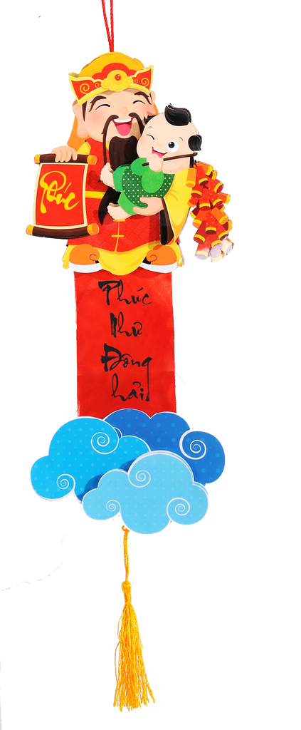 Dây treo phát lộc chúc tết ông, bà - Ông Phúc