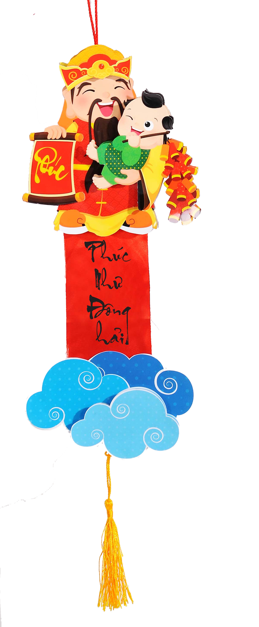 Dây treo phát lộc chúc tết ông, bà - Ông Phúc