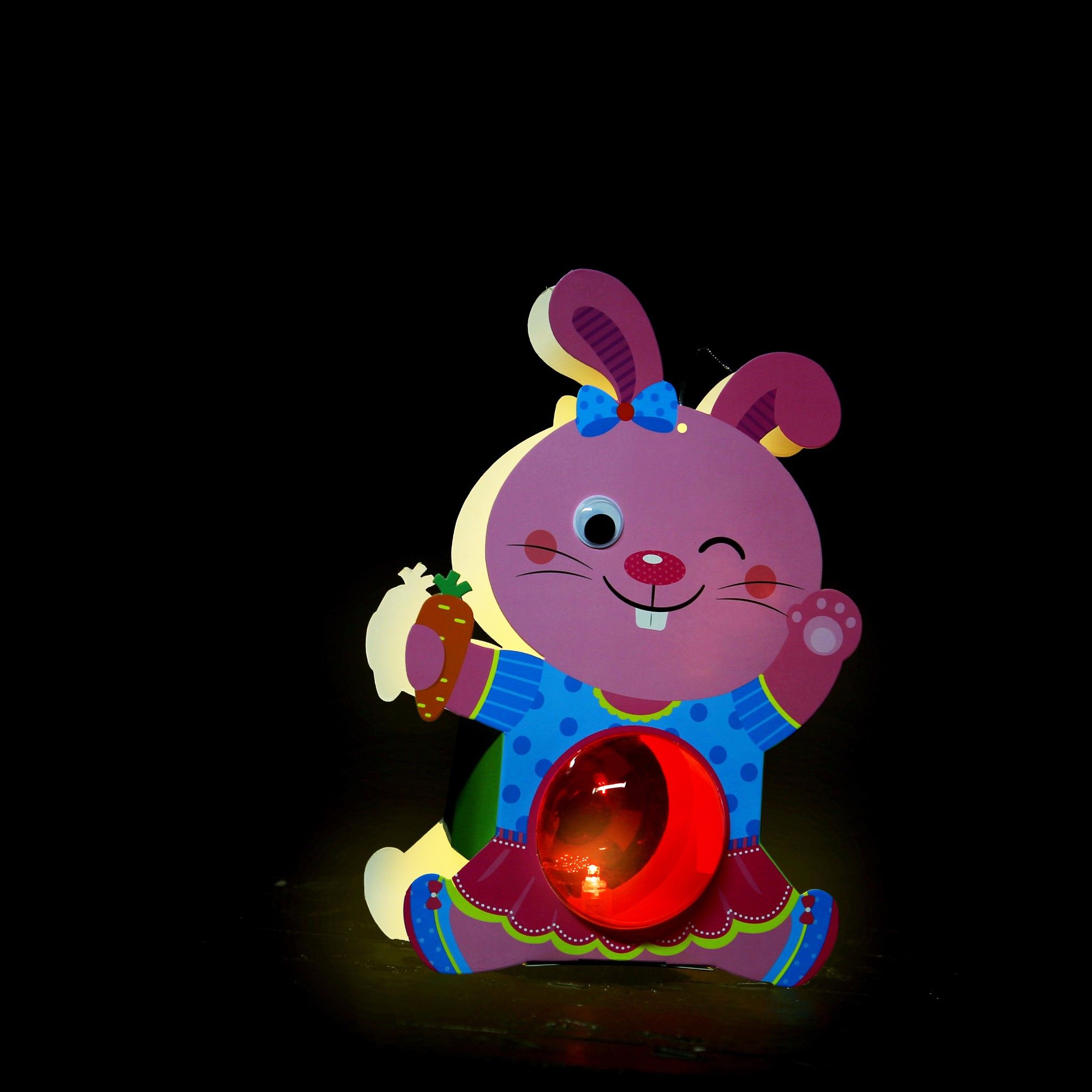 Lồng đèn Thỏ hồng xinh