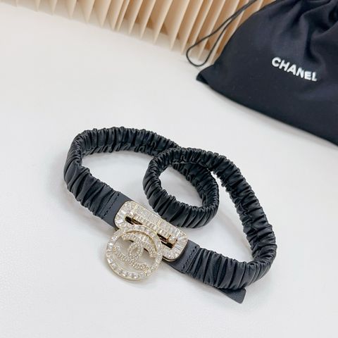 Belt nữ CHA*NEL* chun da cừu khoá đá đẹp sang VIP 1:1