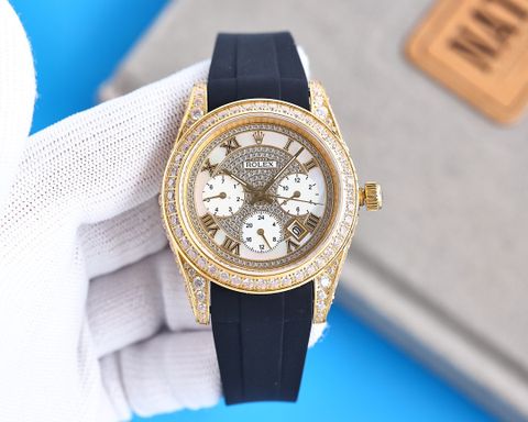 Đồng hồ nam rolex* dây cao su máy cơ mặt nạm kim đẹp lịch lãm VIP 1:1