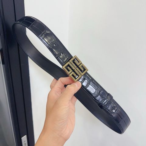 Belt nam nữ GIVENCHYY* dây vân cá sấu bản 3,5cm SIÊU CẤP