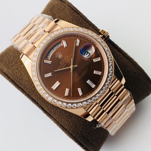 Đồng hồ nam rolex dây kim loại viền kim cương case 40mm VIP 1:1