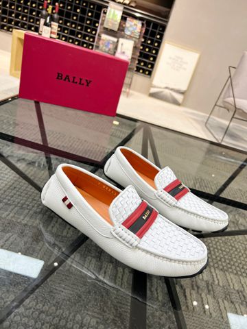 Giày lười Bally* SIÊU CẤP phối da đan da bò mềm kiểu đẹp SIÊU CẤP