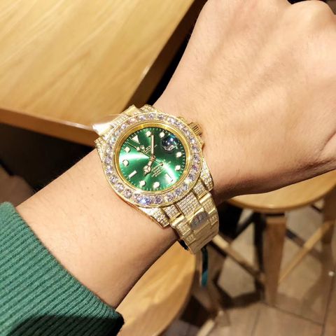 Đồng hồ nam nữ rolex case 40mm dây kim loại