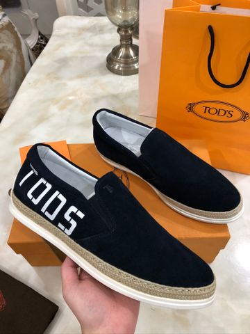 Giày slip on nam tods da lộn đẹp cao cấp SIÊU CẤP