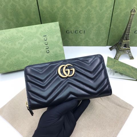 Ví nữ GUCCI* dáng dài da bò trần vân cao cấp