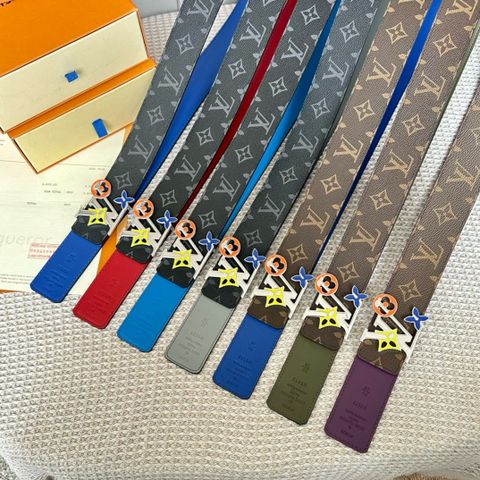 Belt nam LV* hoạ tiết Monogram dây da sử dụng được cả hai mặt đẹp và tiện lợi