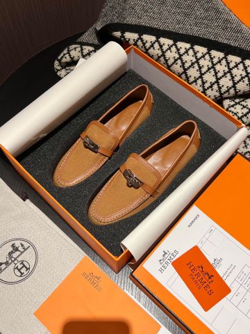 Giày lười nữ Hermes* chất vải lót da bò SIÊU CẤP