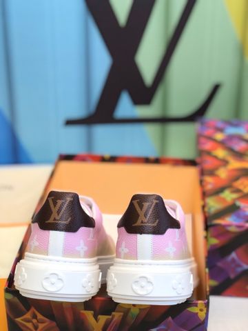 Sneaker LV* nữ Monogram loang màu đẹp SIÊU CẤP