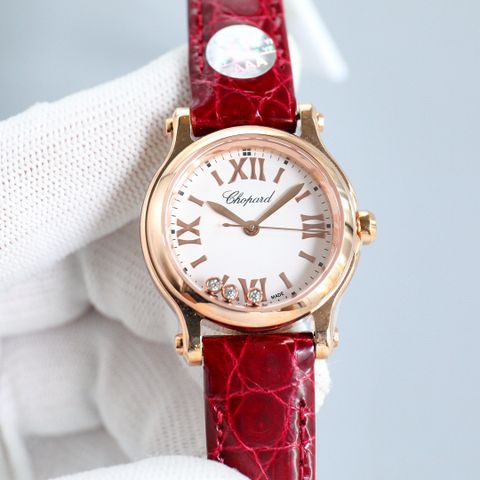 Đồng hồ nữ chopard* dây da máy cơ case 30mm đẹp thanh lịch VIP 1:1