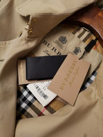 Áo kaki nữ Burberry* dáng dài lót kẻ đẹp sang xịn VIP 1:1