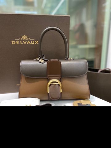 Túi xách nữ DELVAUX* size 28cm phối màu đẹp sang SIÊU CẤP