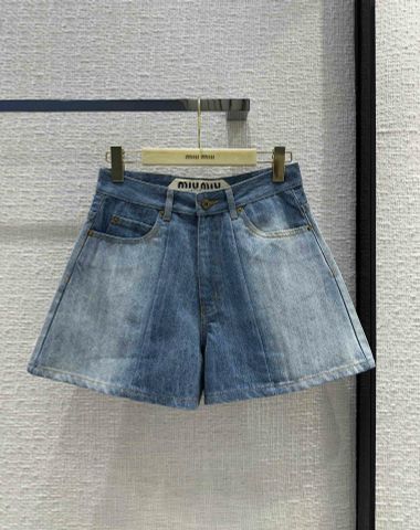 Quần short jeans nữ miu* miu* ống rộng VIP 1:1