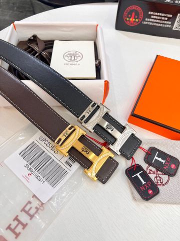 Belt nam HERMES* cao cấp dây da bò mềm Dây da