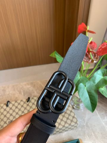 Belt nam nữ BALMAIN* bản 3cm dây da bò lỳ đẹp