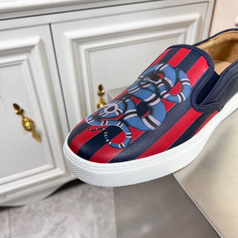 Giày slip on nam GUCCI* SIÊU CẤP hoạ tiết rắn kẻ đẹp độc