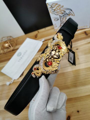 Belt nam VERSACE* mặt medusa rắn trườn nạm đá đẹp độc bản 4cm VIP LIKE AUTH 1:1