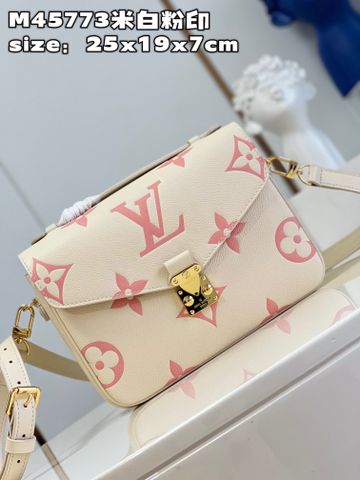 Túi xách nữ LV* onthego hoạ tiết Monogram kem hồng đẹp xinh SIÊU CẤP