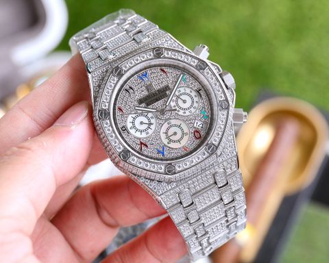 Đồng hồ nam Audemars* Piguet* dây kim loại nạm kim nhân tạo đẹp sang lịch lãm VIP 1:1