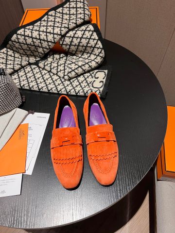 Giày lười nữ Hermes* da lộn đẹp VIP 1:1