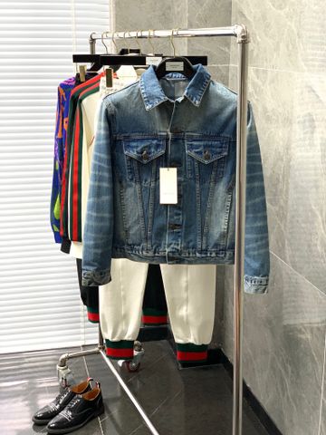 Áo jeans nam Gucci* lưng hoạ tiết đẹp độc SIÊU CẤP mẫu mới XS-L