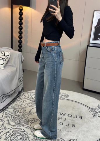 Quần jeans nữ ống xuông ce*line* cao cấp