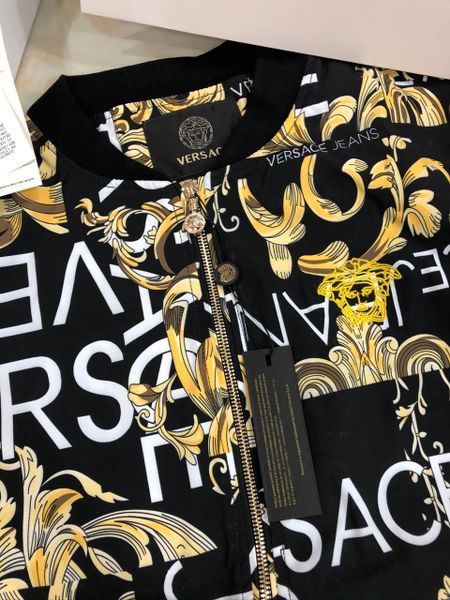 Áo bomber nam VERSACE hoa văn vàng chất đẹp SIÊU CẤP 2100k #hàngvề