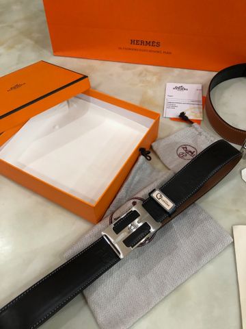 Belt nam HERMES* khoá bấm đẹp cao cấp